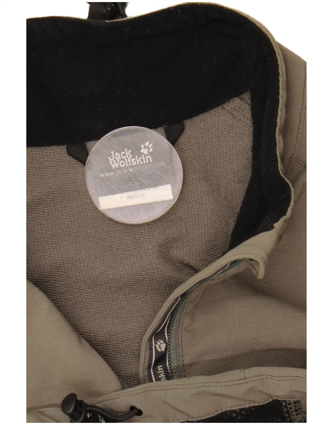 Jack Wolfskin Veste Bomber Zippée Homme UK 34 Petit Kaki Polyamide