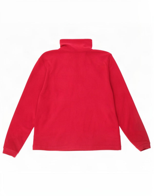 Mountain Warehouse Womens Zip Neck Fleece Jumper UK 14 Large Red Polyester