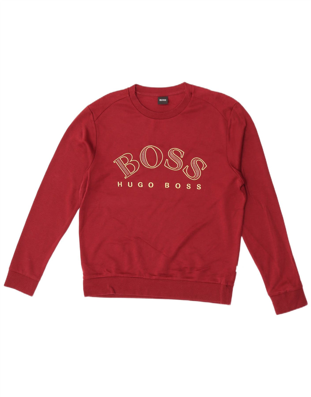 HUGO BOSS Sweat-shirt graphique pour homme Bordeaux moyen
