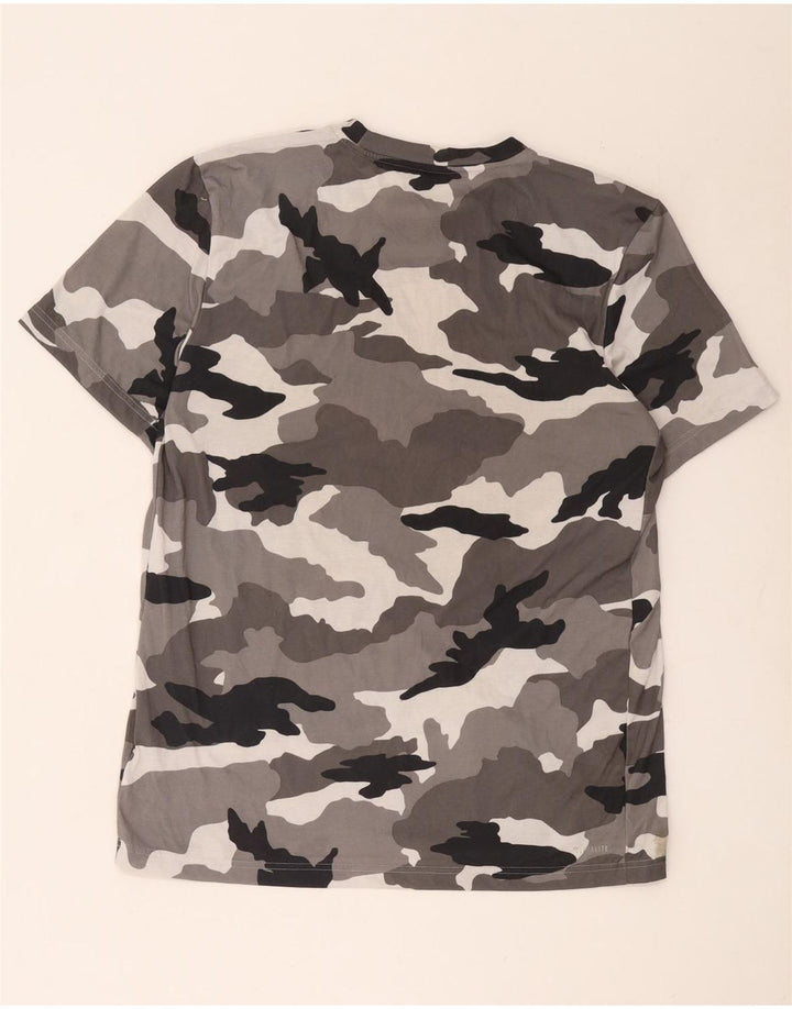 Adidas Hommes Climalite T-Shirt Haut Grand Gris Camouflage Polyester