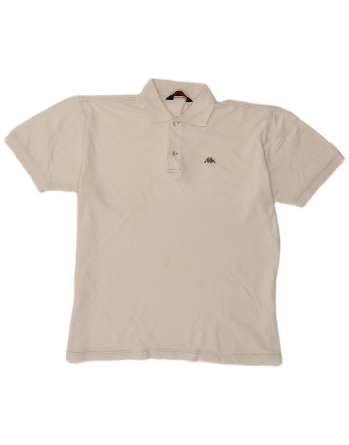 Kappa Polo Homme XL Blanc Coton