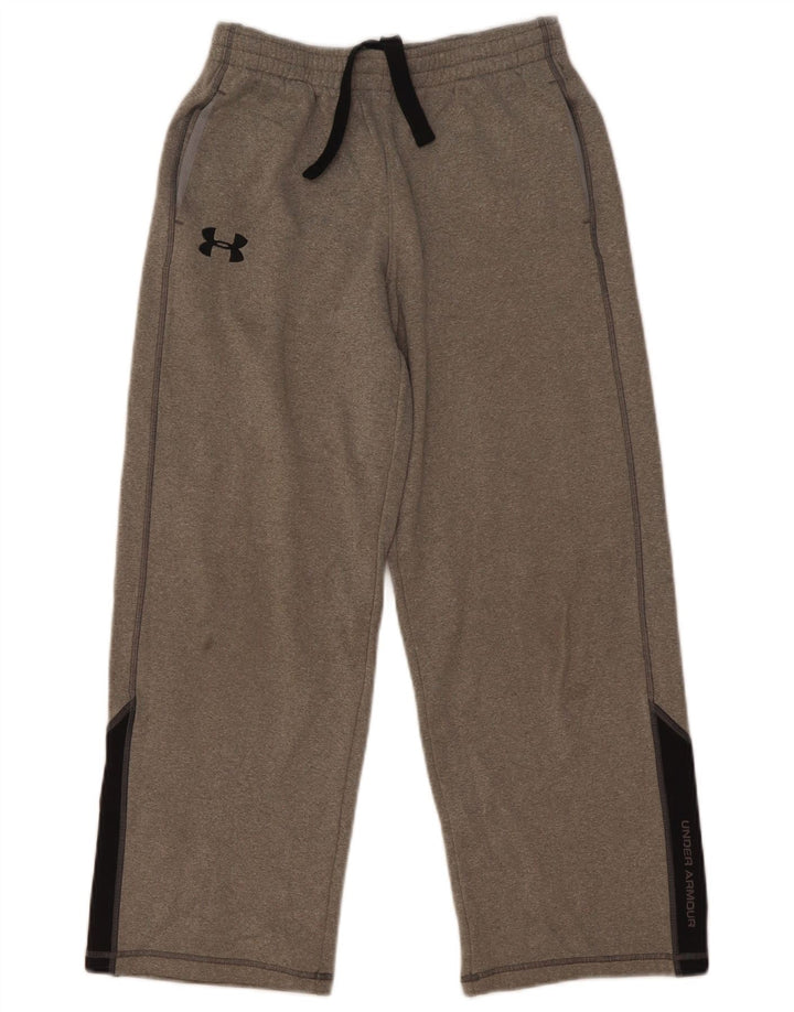 Under Armour Pantalon de Survêtement Garçon 9-10 Ans Gris Moyen Colourblock
