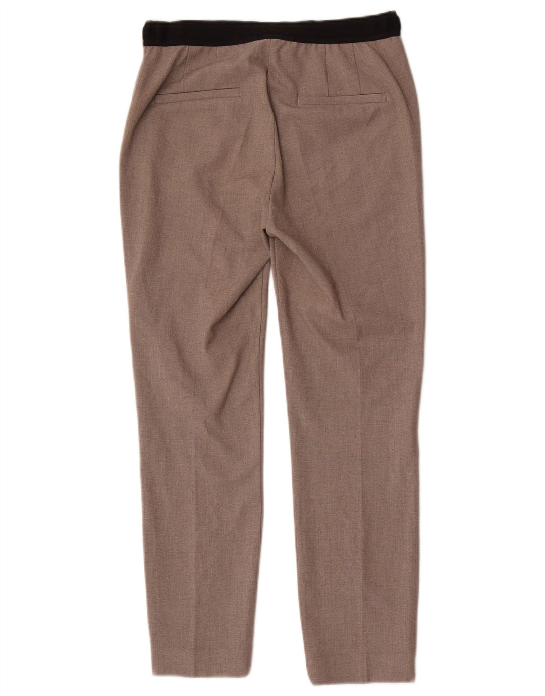 Pantalon Chino Slim Femme Zara Petit W28 L26 Gris Polyester