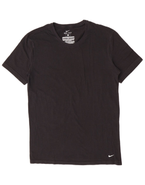 Nike T-shirt Dri Fit pour homme en coton noir moyen