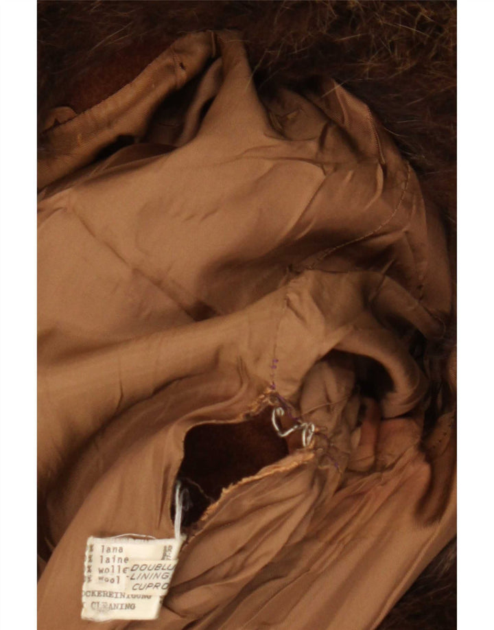 Herno Manteau Femme EU 50 2XL Marron Mohair