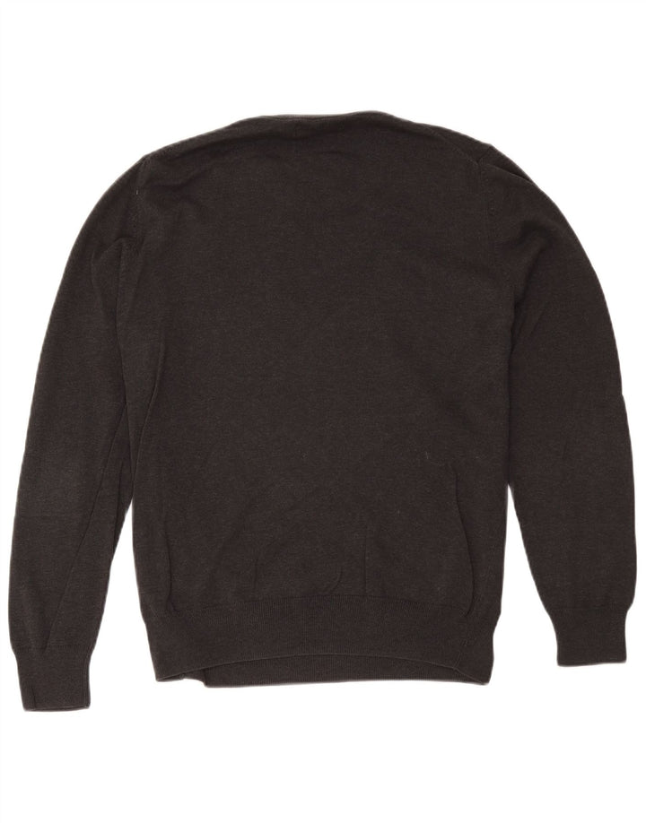 Marks & Spencer Pull à col rond pour homme en coton gris Taille L