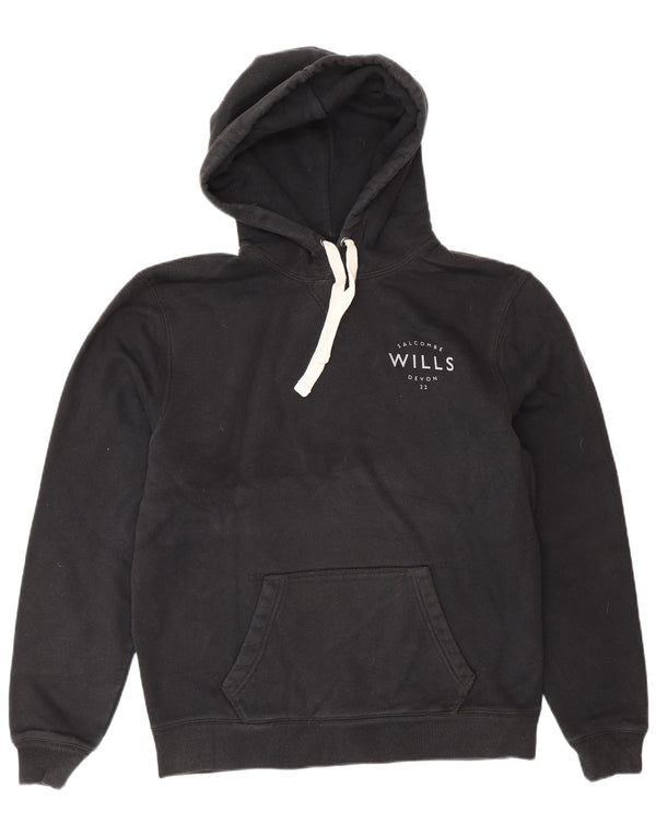 Jack Wills Pull à capuche pour homme Grand coton noir