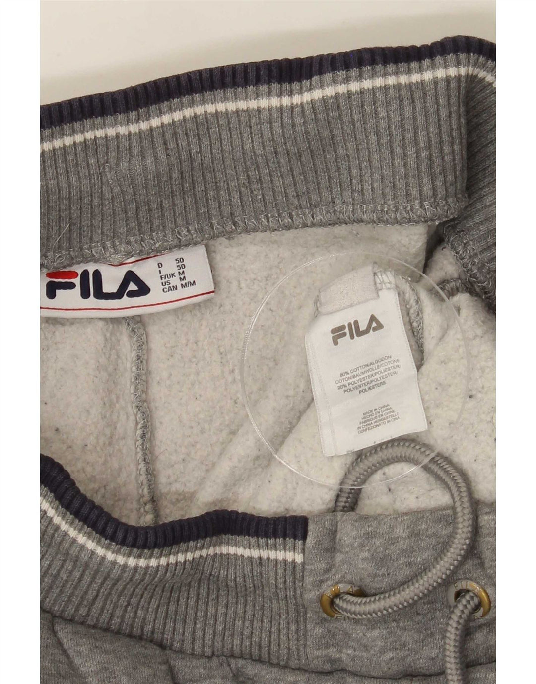 Fila Pantalon De Survêtement Homme Gris Moyen Coton