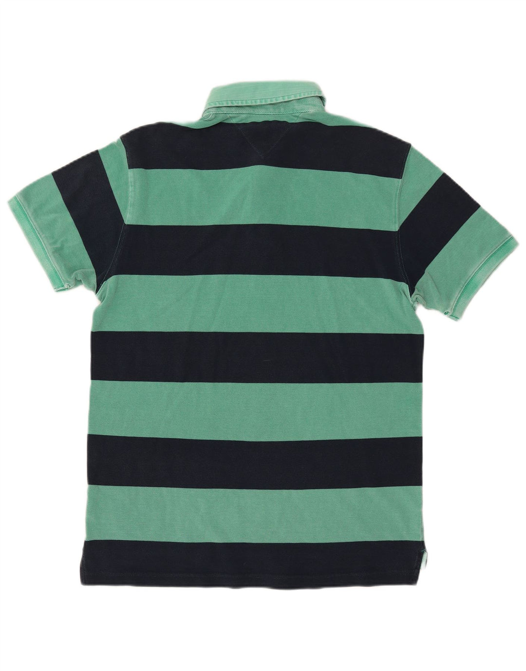 TOMMY HILFIGER Polo Slim Fit Homme XL Coton Rayé Vert