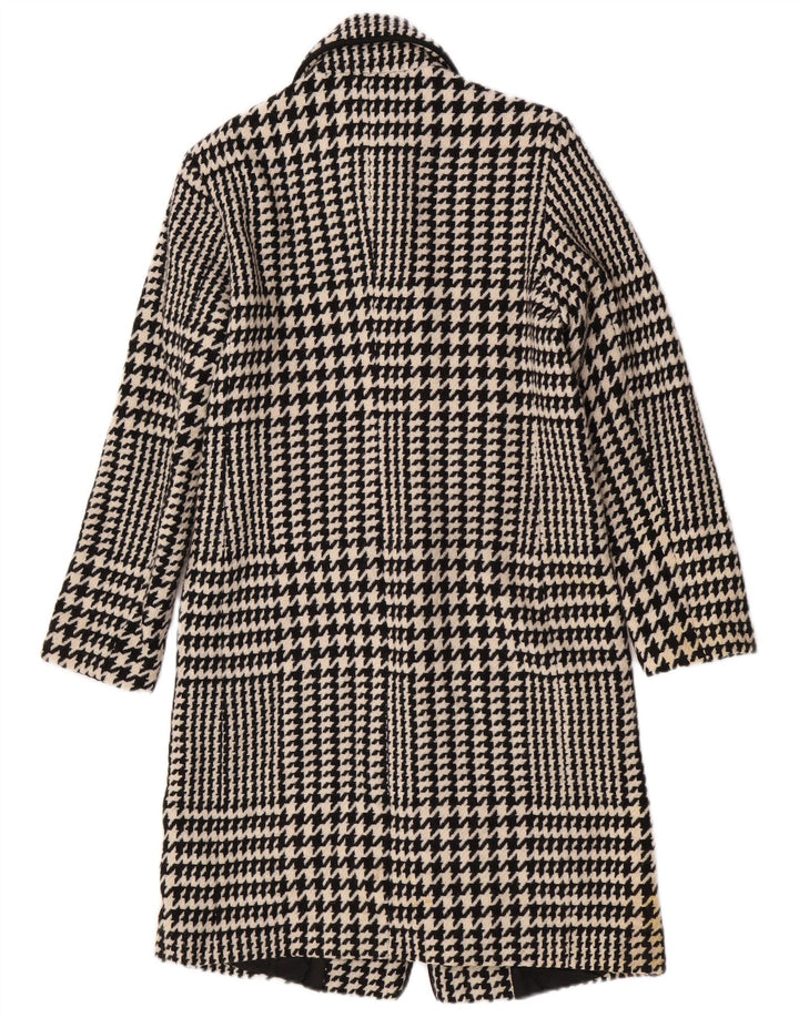 Penny Black Manteau surdimensionné pour femme UK 10 Petite laine pied-de-poule noire