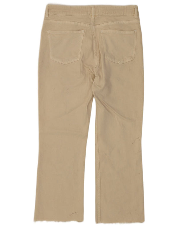 Zara Jean court droit pour femme EU 42 Large W32 L25 Coton beige