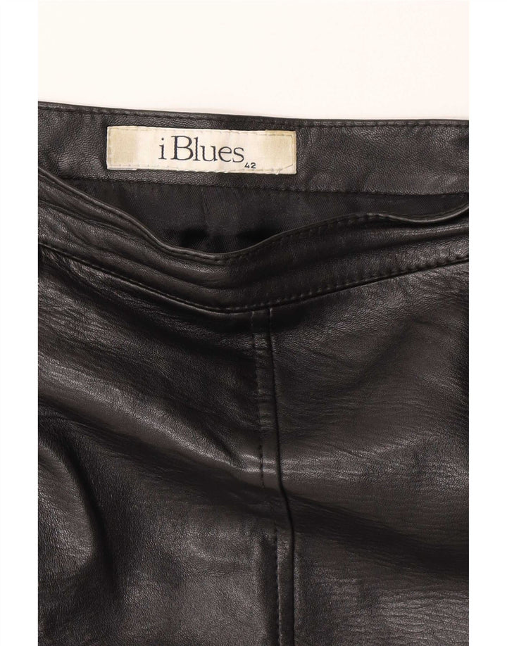 i Blues Jupe en cuir pour femme IT 42 Medium W28 Noir