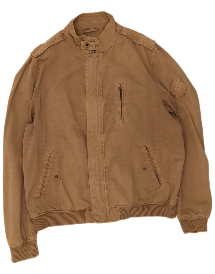 Avirex Veste Bomber Homme UK 46 2XL Marron Coton