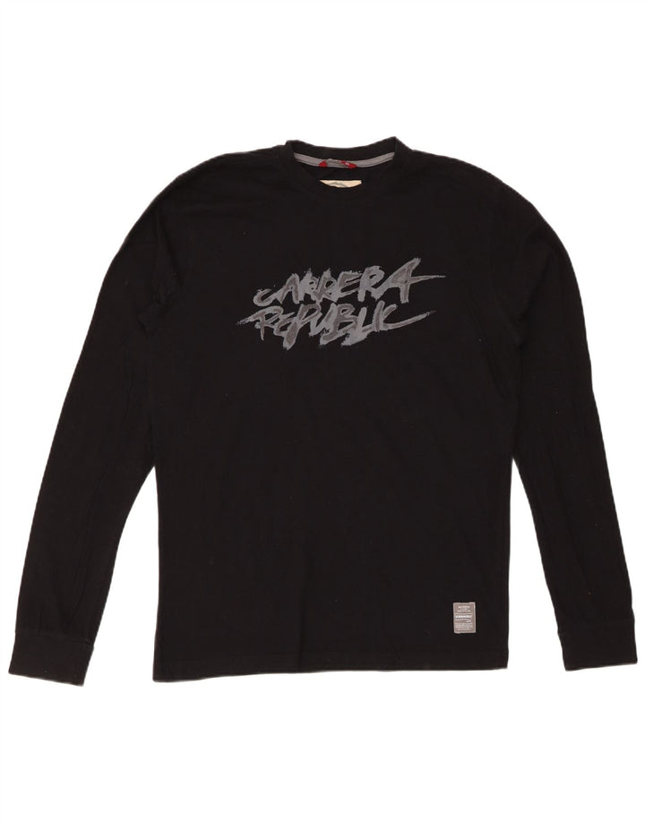 CARRERA Haut Graphique à Manches Longues Homme Noir Moyen