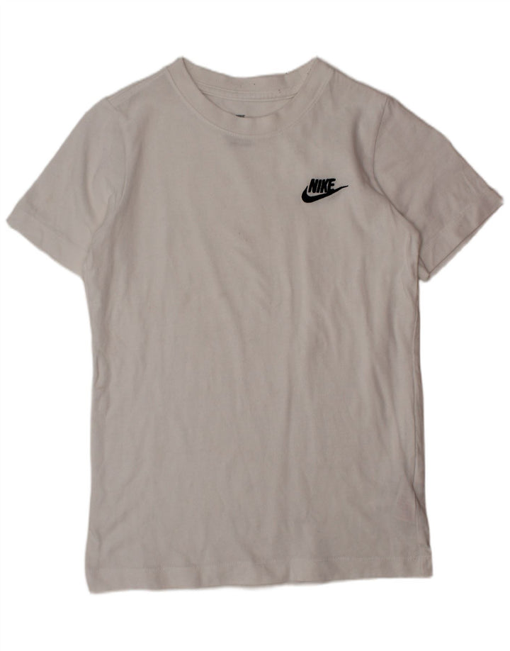 NIKE T-Shirt Garçon 8-9 Ans Petit Blanc Coton