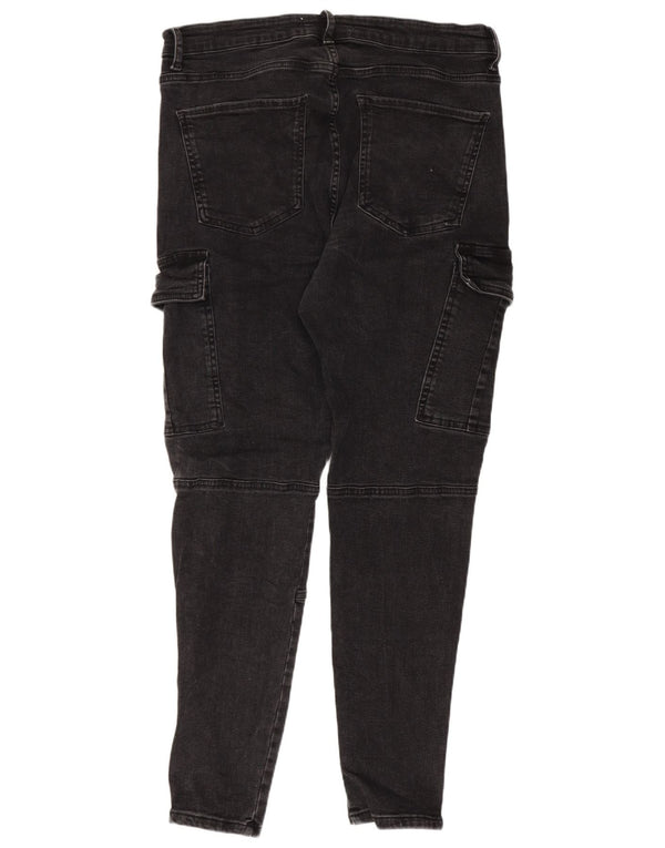 Zara Jean cargo skinny pour homme EU 44 Large W34 L28 Gris Coton