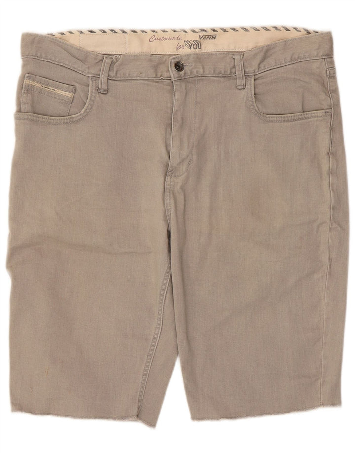 Vans Short décontracté pour hommes W36 Grand coton gris