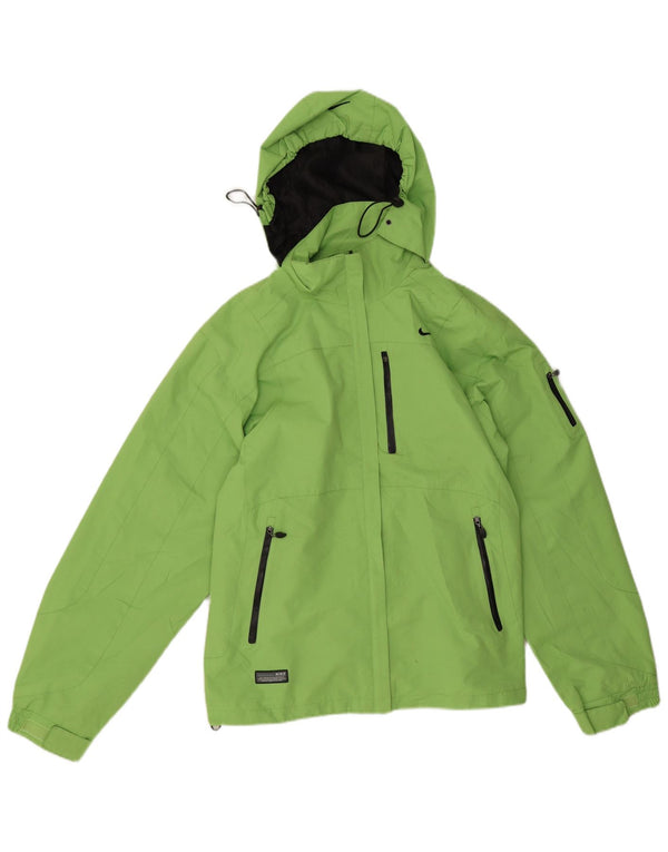 Veste coupe-vent à capuche Nike Clima-fit pour femme UK 18 XL Vert Polyester