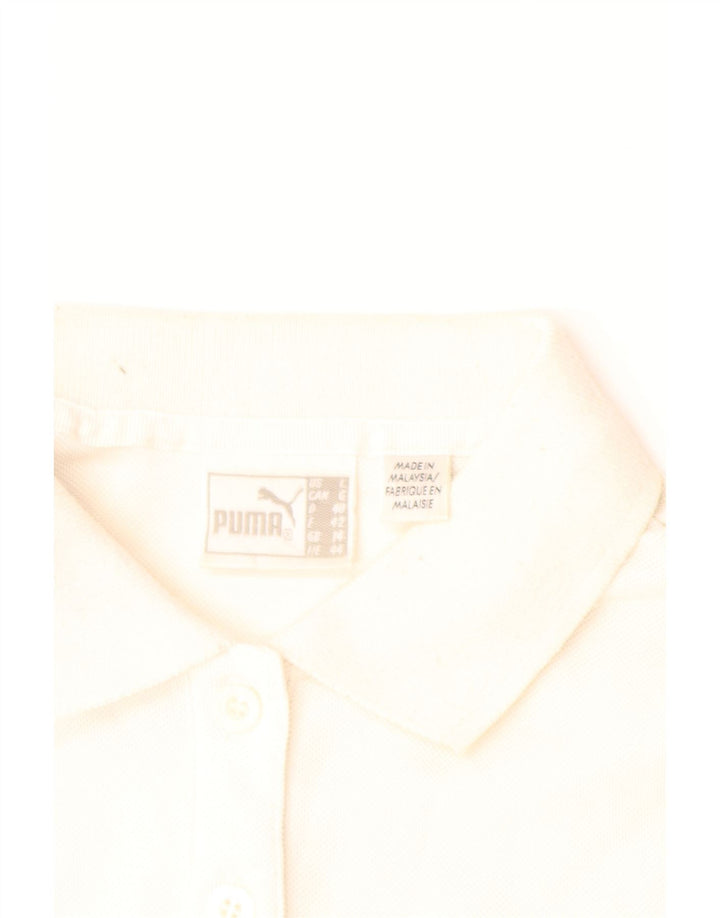 PUMA Polo sans manches pour femme UK 14 Medium Off White