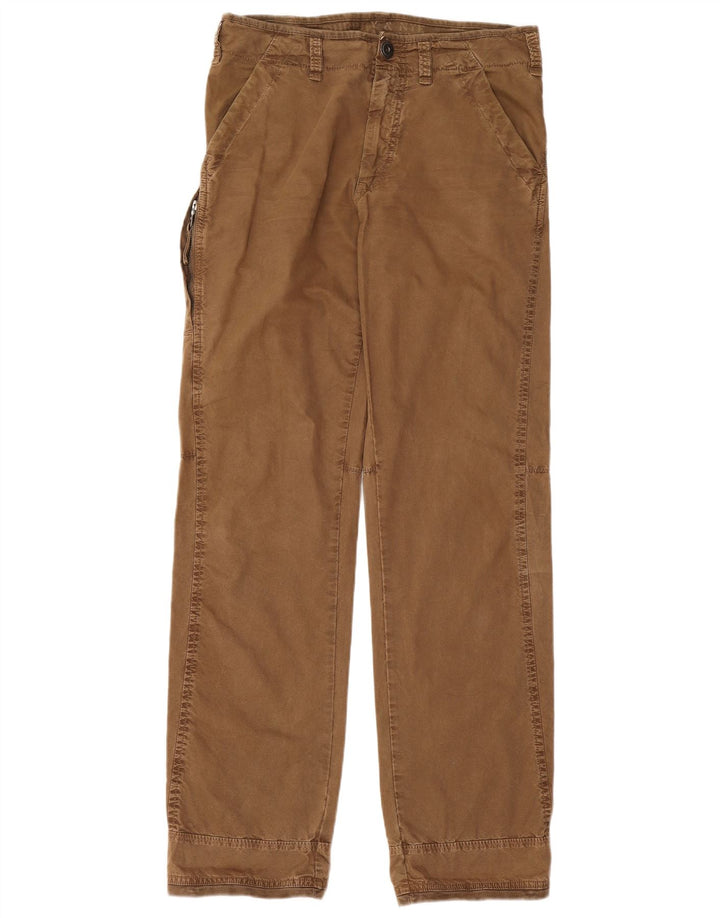 Murphy & Nye Pantalon cargo droit pour homme W33 L34 Marron Coton
