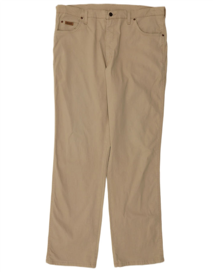 WRANGLER Pantalon décontracté droit pour homme W38 L33 Beige