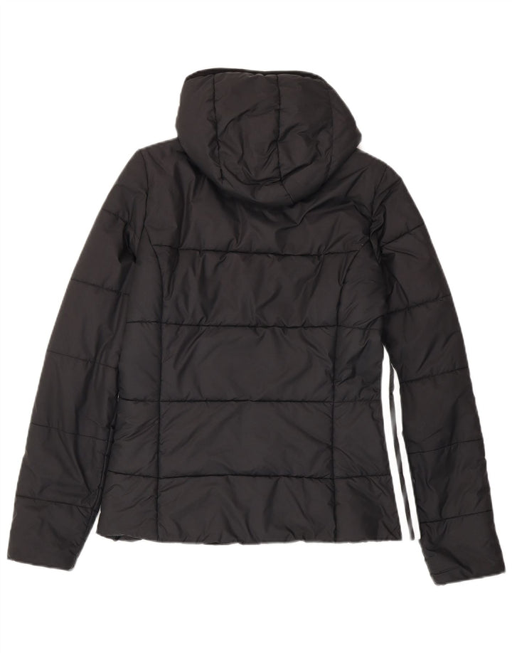 ADIDAS Veste rembourrée à capuche pour femme UK 12 Polyester noir moyen