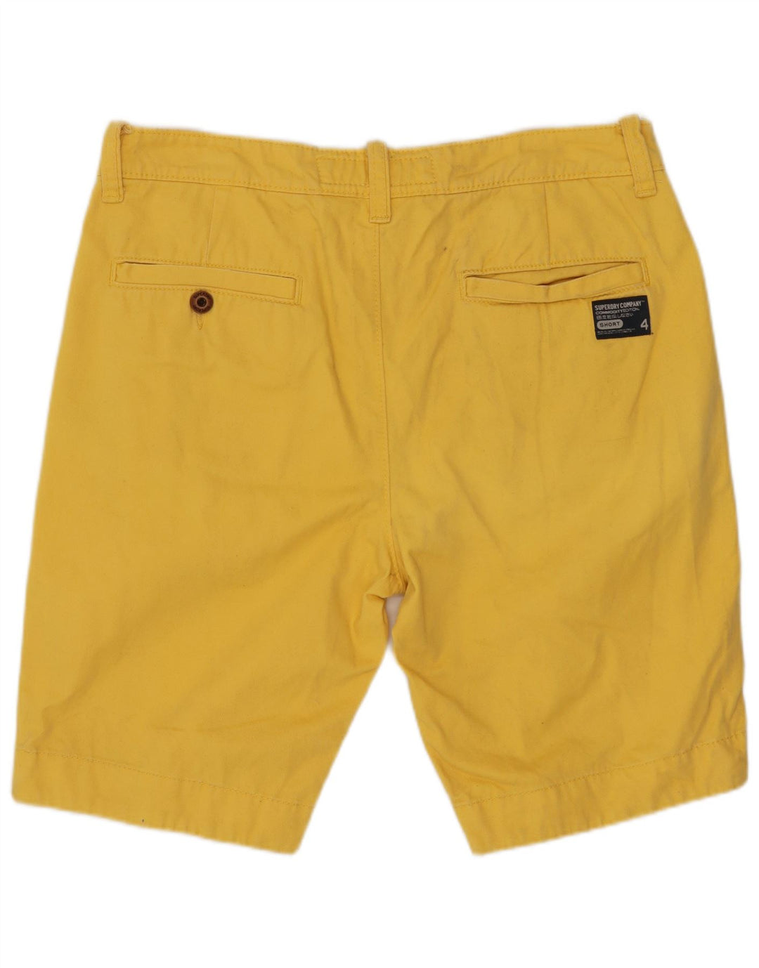 SUPERDRY Short Chino Homme Medium W32 Jaune Coton