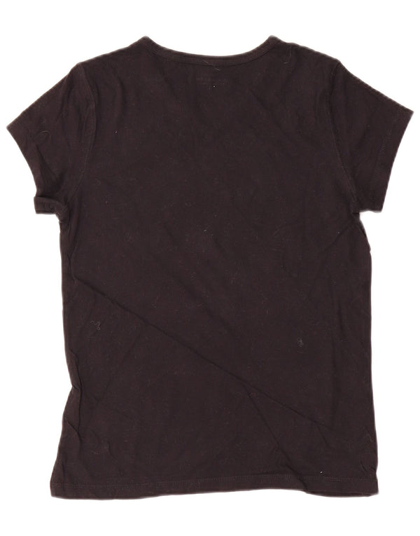 Abercrombie & Fitch T-shirt pour femme UK 10 Petit coton noir