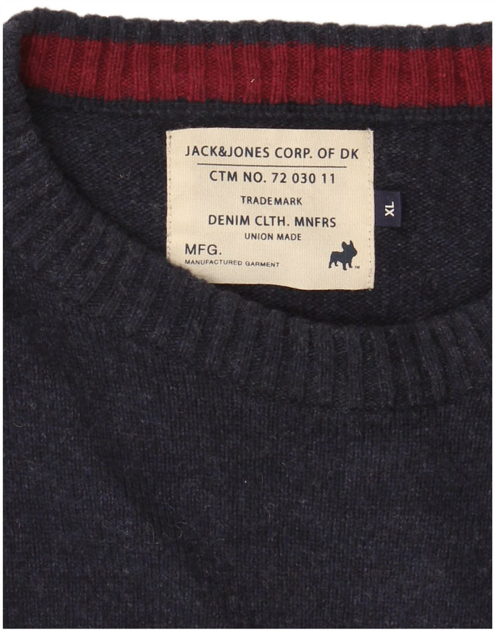 Jack & Jones Pull Col Rond Homme XL Bleu Marine