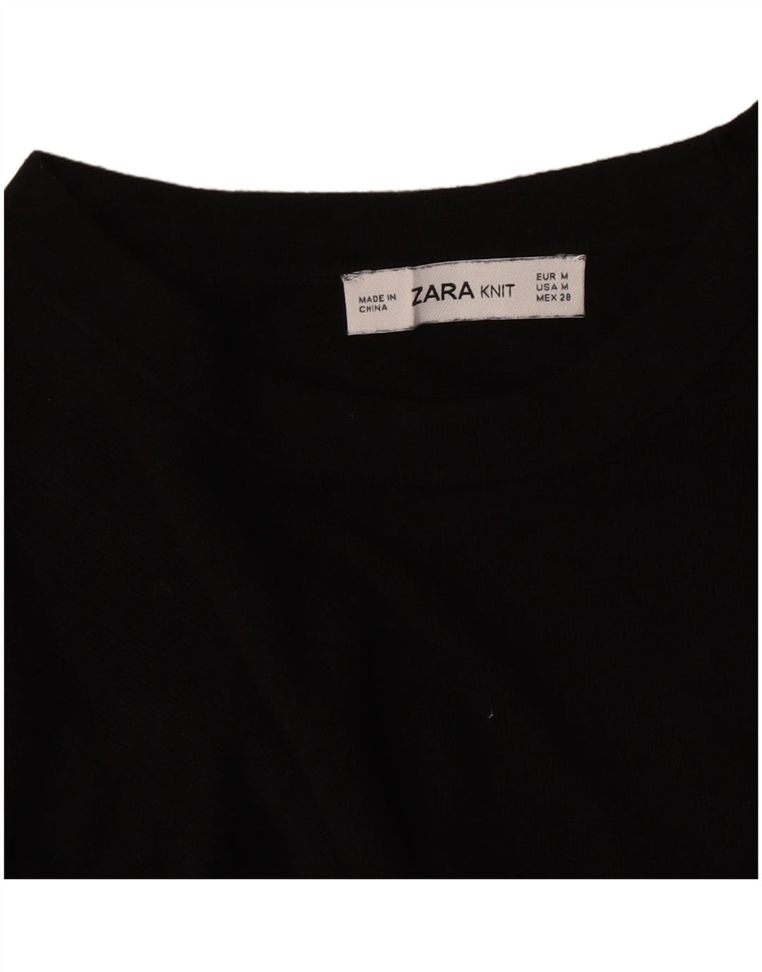 Zara Pull col bateau pour femme UK 12 Noir moyen