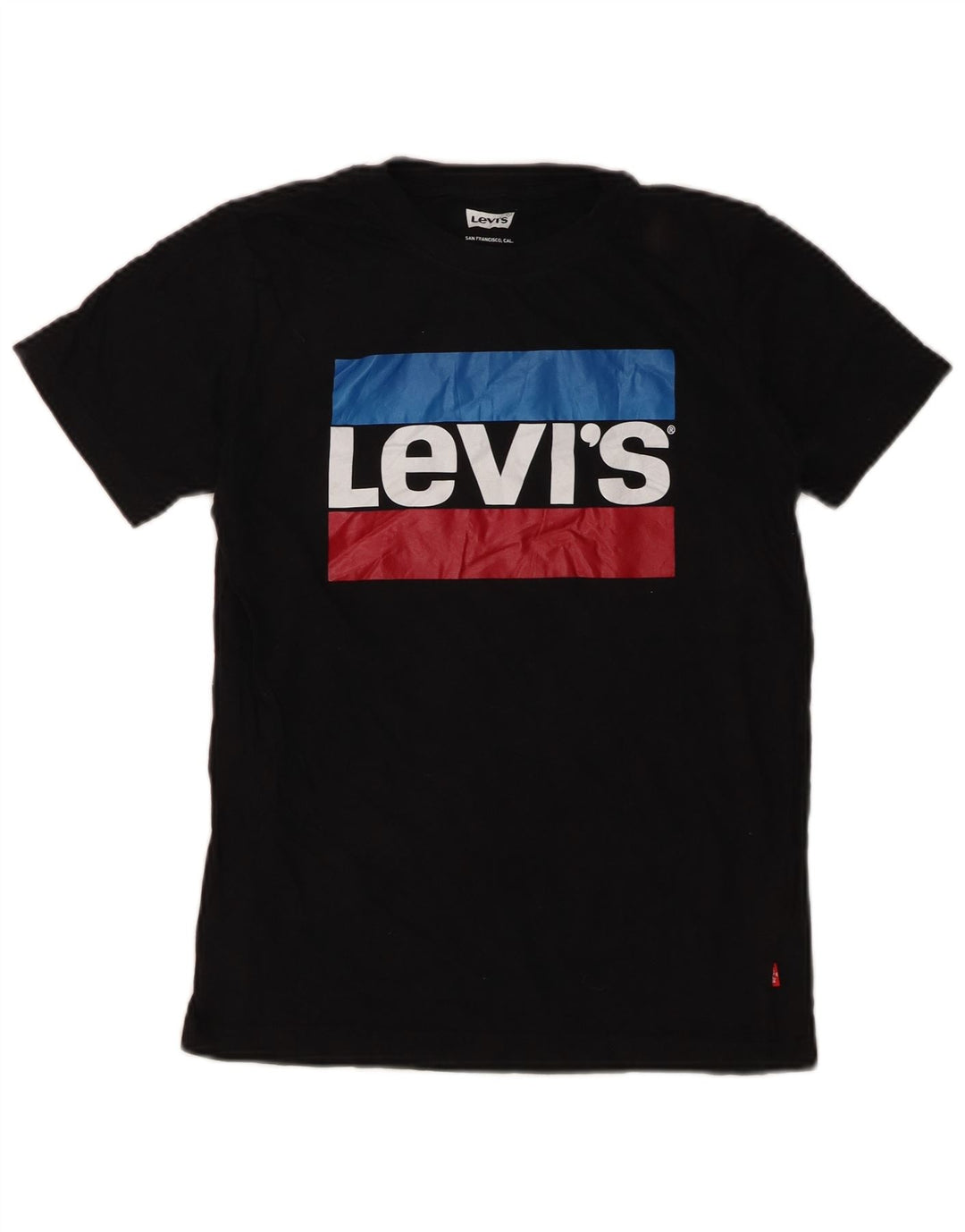 Levi's T-Shirt Graphique Garçon 10-11 ans Coton Noir Moyen