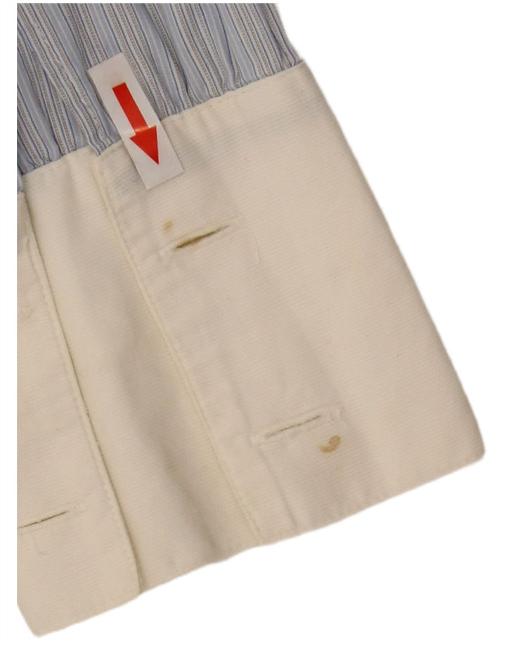 Penny Black Chemise pull à nouer sur le devant pour femme UK 14 Grandes rayures bleues