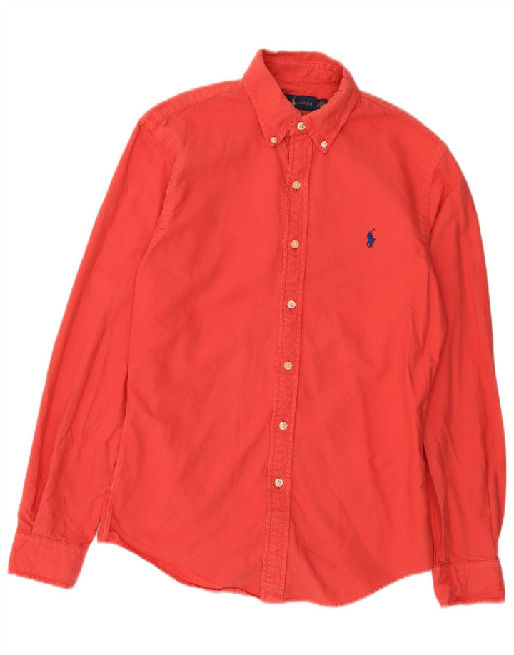 Ralph Lauren Chemise Slim Fit Homme Petit Coton Rouge