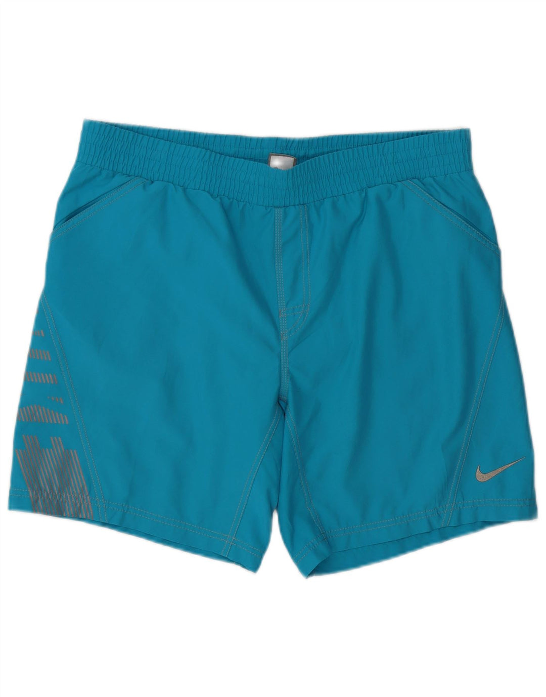 Nike Short de sport graphique pour hommes, grand bleu, polyester