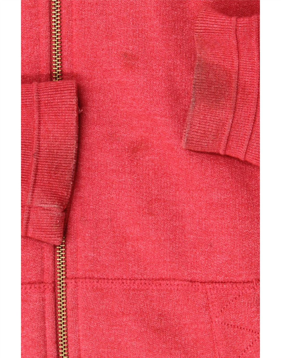 Weird Fish Pull à capuche zippé pour homme en coton rouge moyen