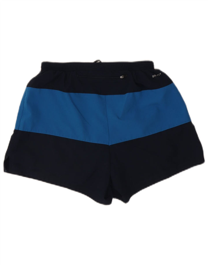 Nike Short de sport Dri Fit pour homme en polyester color block bleu marine moyen