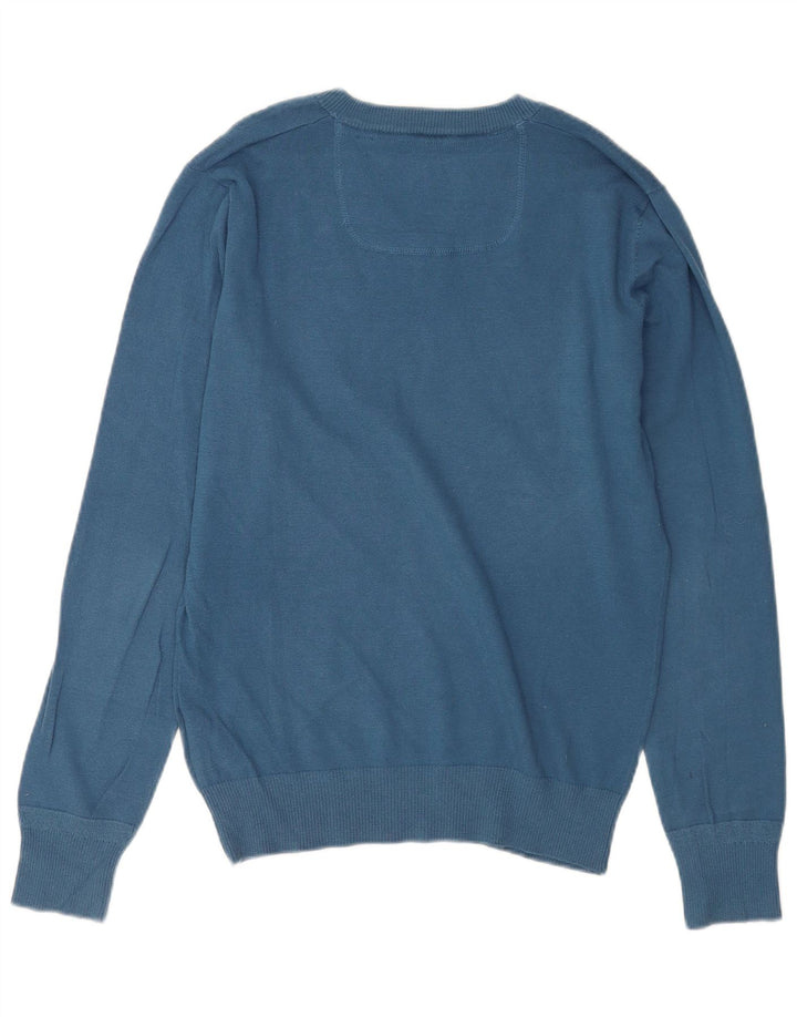 Diesel Pull col V pour homme en coton bleu Taille L