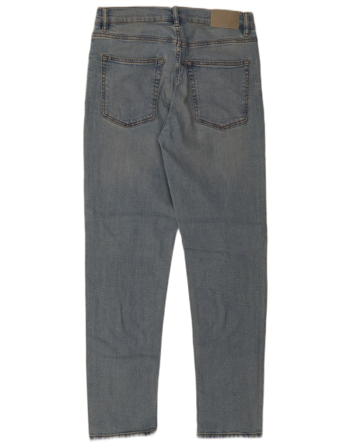 Zara Jean droit pour homme EU 40 Medium W31 L31 Bleu Coton