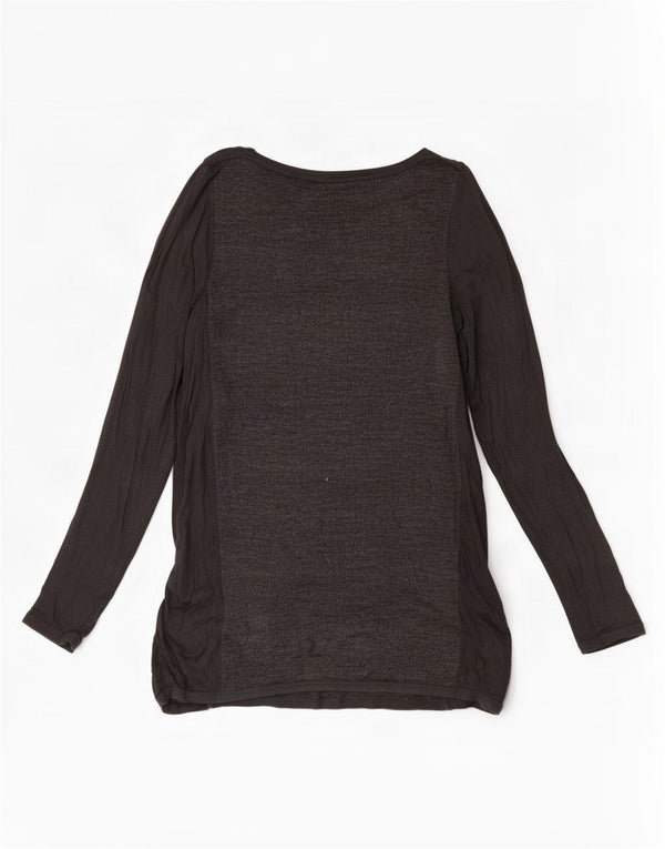 Marks & Spencer Pull col bateau pour femme UK 8 Small Gris Acrylique