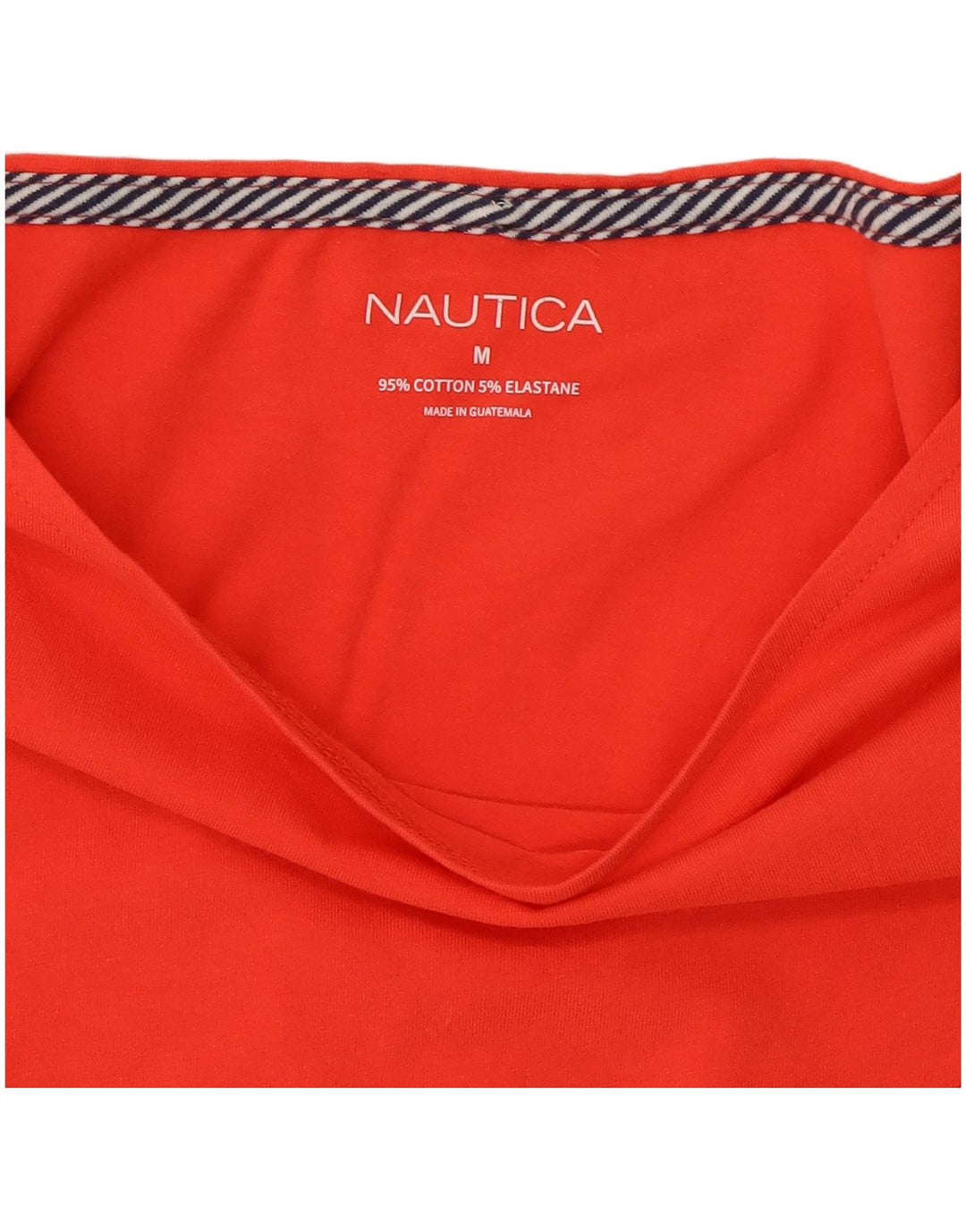 NAUTICA Chemisier Femme UK 12 Coton Rouge Moyen