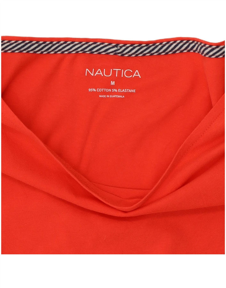 NAUTICA Chemisier Femme UK 12 Coton Rouge Moyen