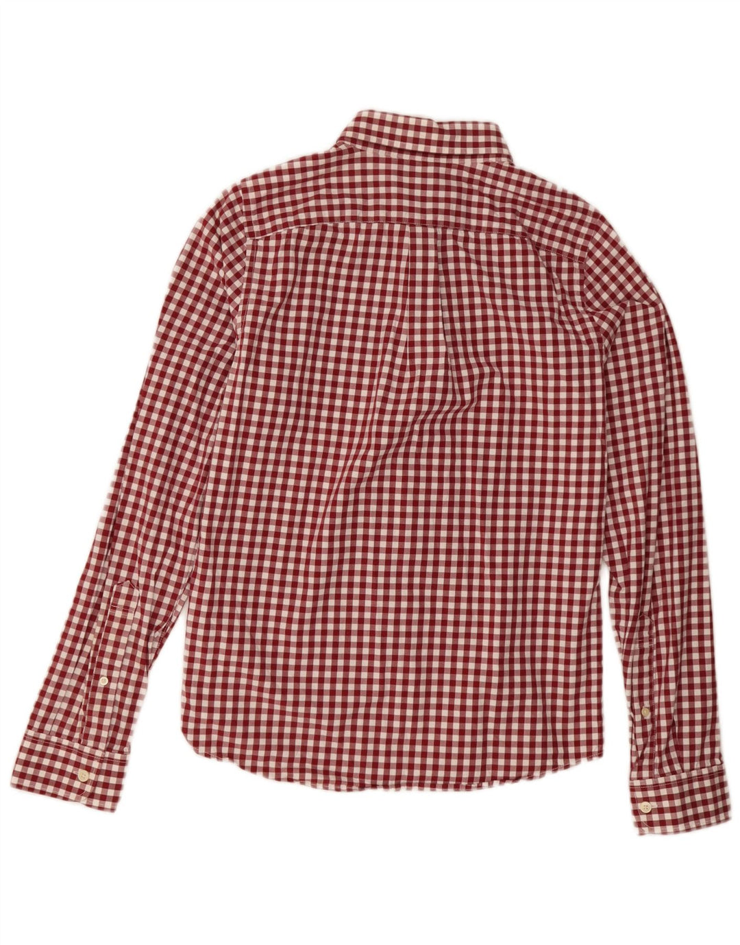 Abercrombie & Fitch Chemise à carreaux pour homme Coupe musclée Vichy rouge moyen