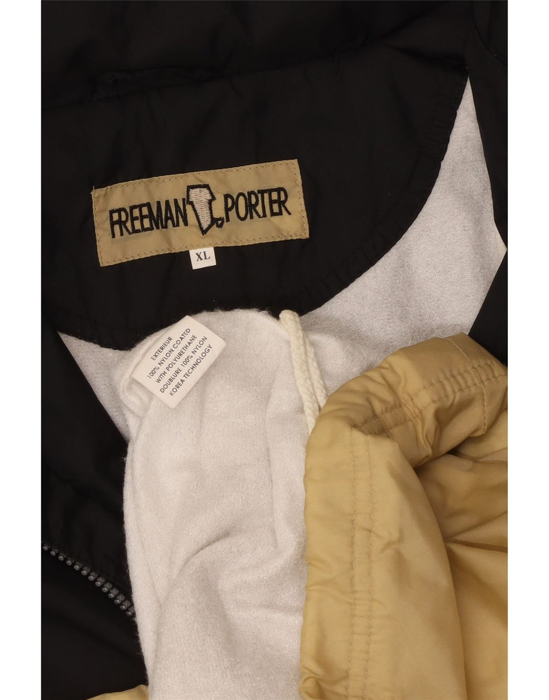 FREEMAN T. PORTER Veste de survêtement graphique pour hommes XL Beige Colourblock