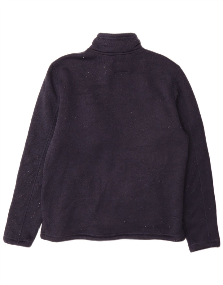 Marks & Spencer Veste de Survêtement Sherpa Homme Bleu Marine Moyen Polyester