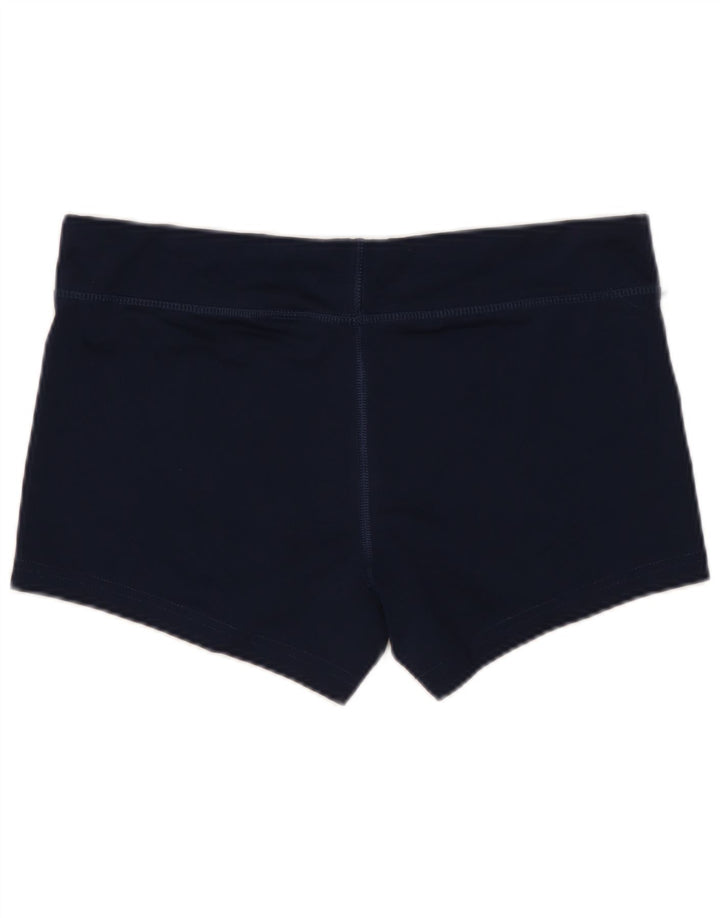 NIKE Short de sport Dri Fit pour femme UK 12 Bleu marine moyen Polyester