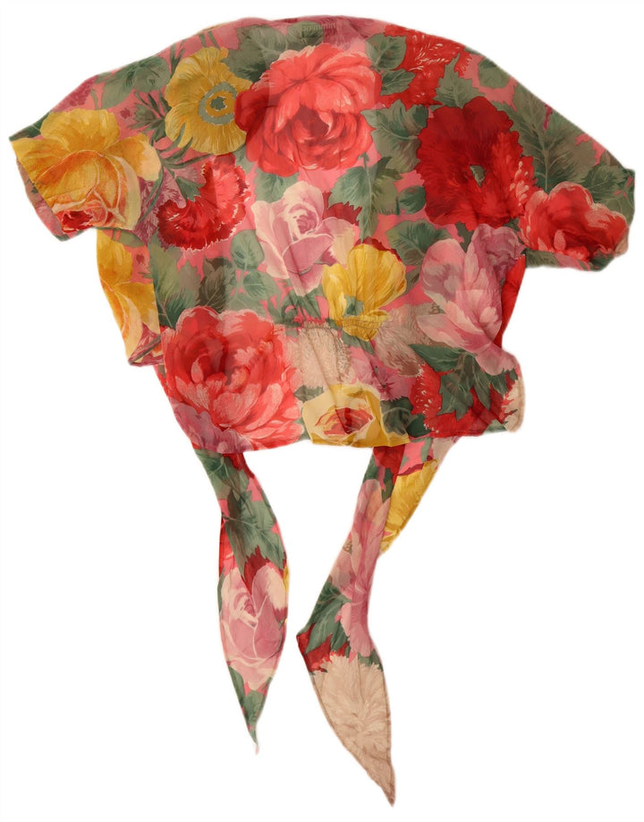 vintage Femme 2 Pièces Jupe Ensemble IT 42 Moyen W26 Multicolore Floral