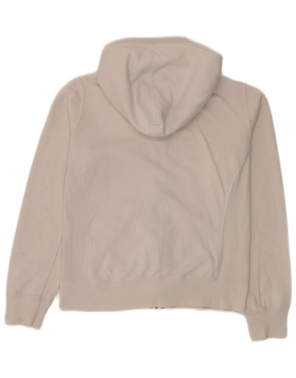 Champion Pull à capuche zippé coupe régulière pour femme UK 12 Medium Blanc Sports