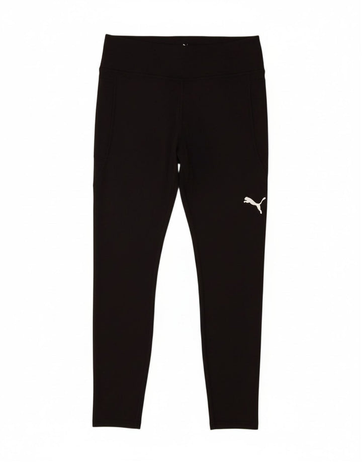 PUMA Womens Leggings UK 14 Large  Black Polyester