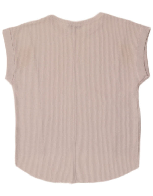 Zara Débardeur surdimensionné pour femme UK 10 Petit Blanc