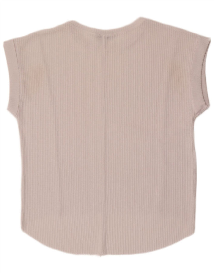 Zara Débardeur surdimensionné pour femme UK 10 Petit Blanc